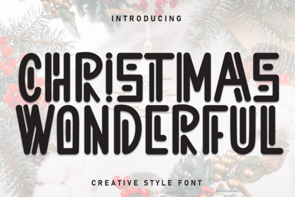 Christmas Wonderful Font - Featured Image