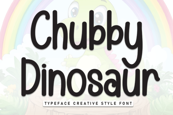 Chubby Dinosaur Font - Featured Image