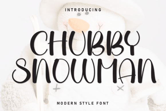 Chubby Snowman Font - Featured Image