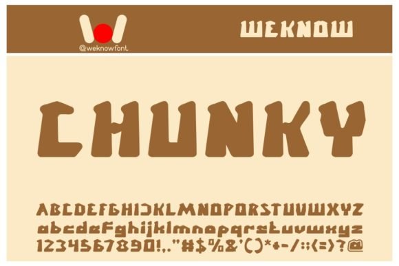 Chunky Font - Featured Image