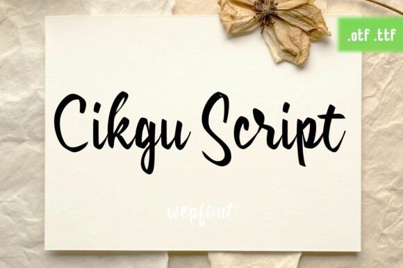 Cikgu Script Font - Featured Image