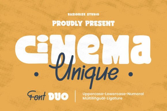 Cinema Unique Font - Featured Image