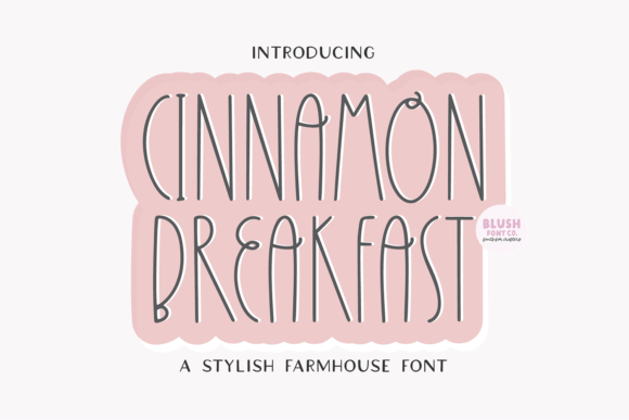 Cinnamon Breakfast Farmhouse Font - Featured Image