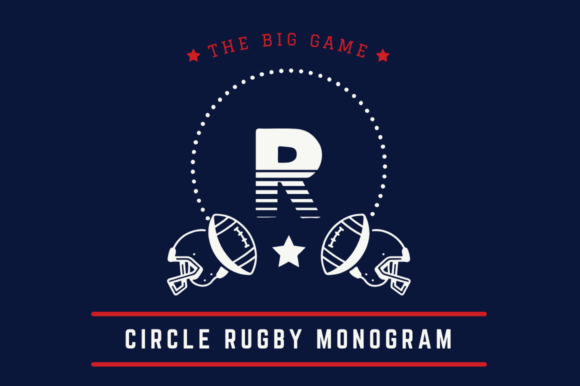 Circle Rugby Monogram Font - Featured Image