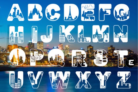 City Scapes Graphics Font - Featured Image