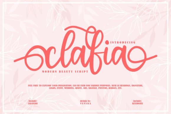 Clafia Font - Featured Image