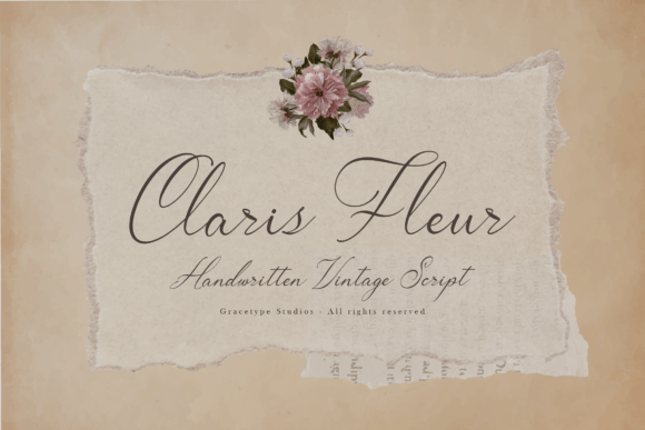 Claris Fleur Font - Featured Image