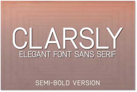 Clarsly Semi-Bold Font - Featured Image