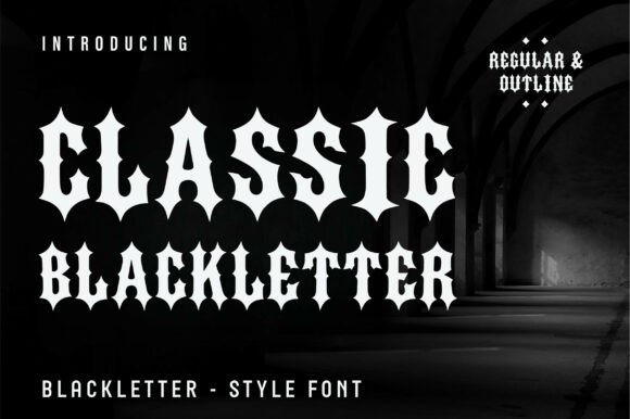 Classic Blackletter Font - Featured Image