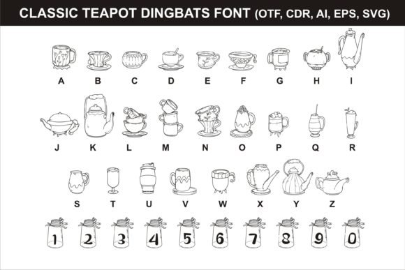 Classic Teapot Font - Featured Image