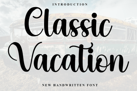 Classic Vacation Font - Featured Image