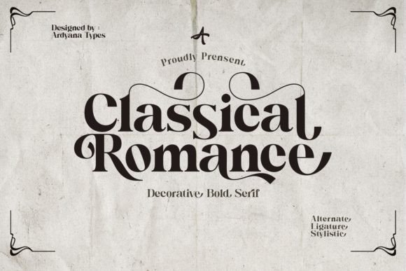 Classical Romance Font - Featured Image