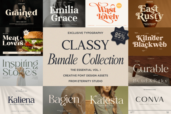 Classy Bundle Vol. I Font - Featured Image