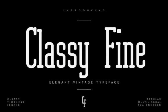 Classy Fine Font - Featured Image