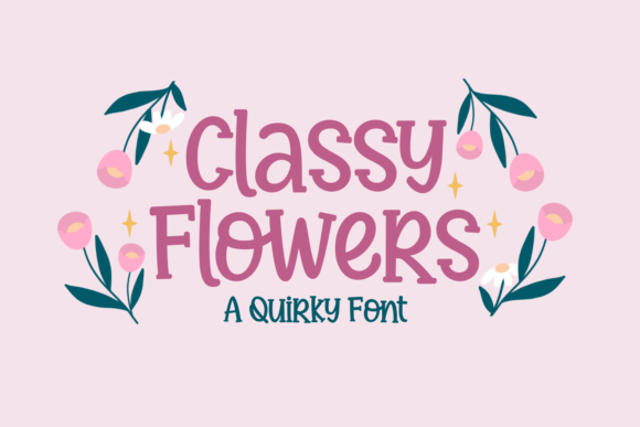 Classy Flowers Font - Featured Image