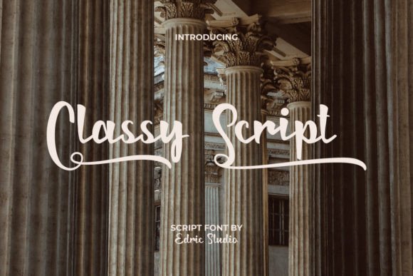 Classy Script Font - Featured Image