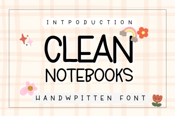 Clean Notebooks Font - Featured Image