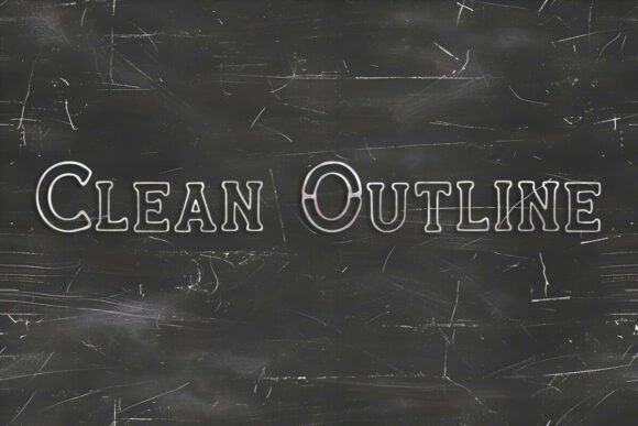 Clean Outline Font - Featured Image