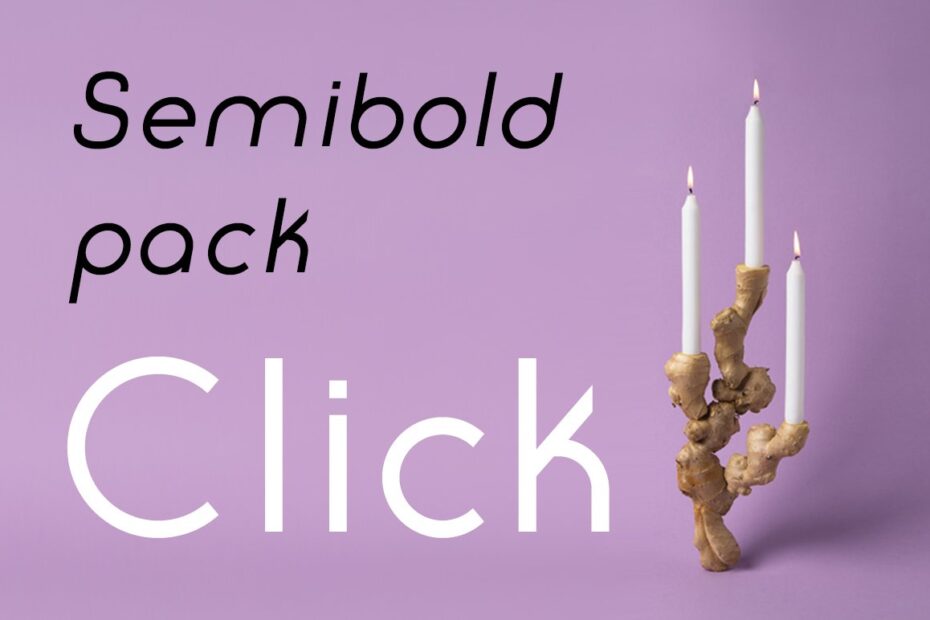 Click SemiBold Pack Font - Featured Image