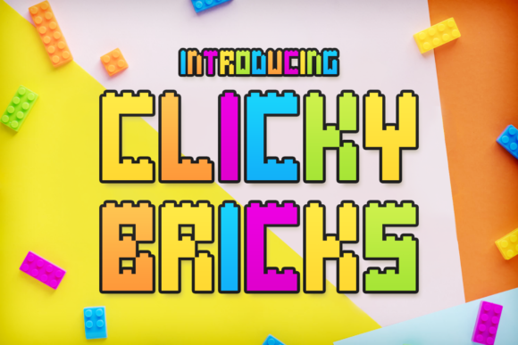 Clicky Bricks Font - Featured Image