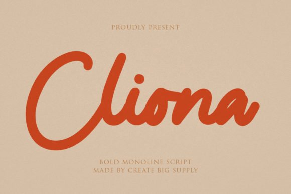 Cliona Script Font - Featured Image