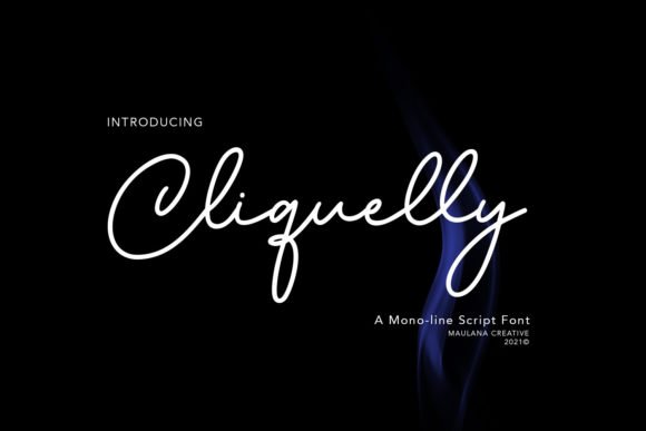 Cliquelly Font - Featured Image