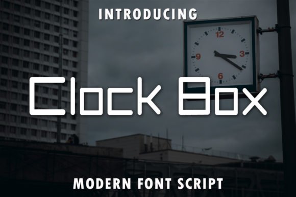 Clock Box Font - Featured Image