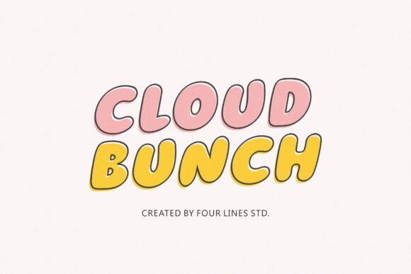 Cloud Bunch Font - Featured Image