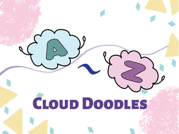 Cloud Doodles Font - Featured Image