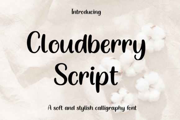 Cloudberry Script Font - Featured Image