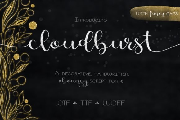 Cloudburst Font - Featured Image