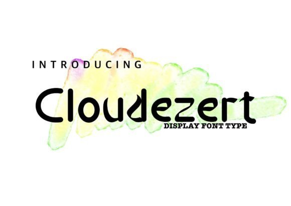 Cloudezert Font - Featured Image