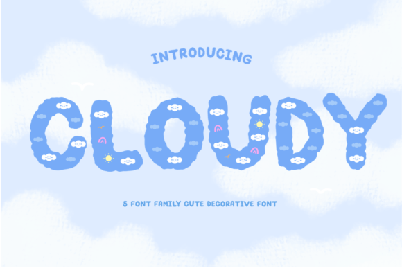 Cloudy Font - Featured Image