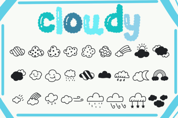 Cloudy Font - Featured Image
