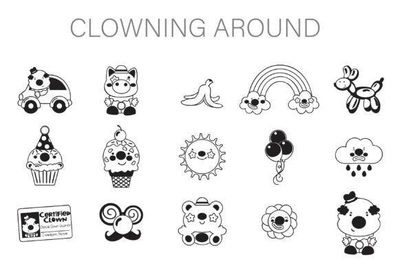 Clowning Around Dingbats Font - Featured Image