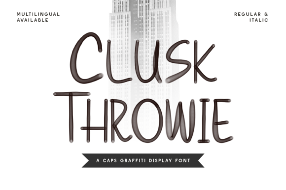 Clusk Throwie Font - Featured Image