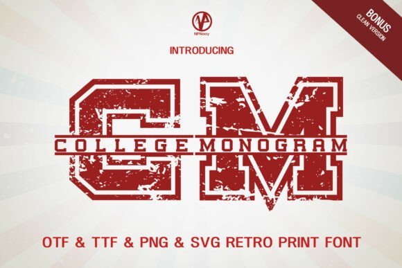College Monogram Font - Featured Image