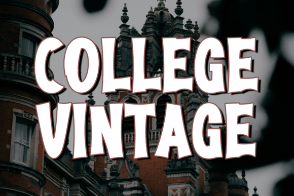 College Vintage Font - Featured Image