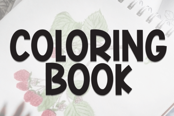 Coloring Book Font - Featured Image