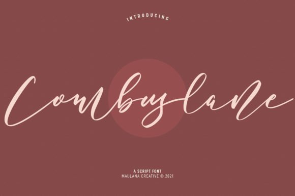 Combuslane Script Font - Featured Image