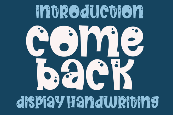 Come Back Font - Featured Image