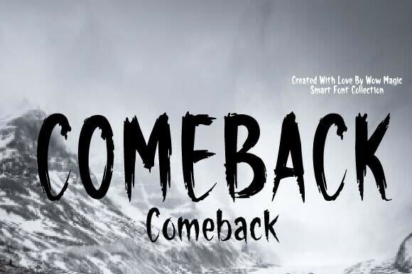 Comeback Font - Featured Image