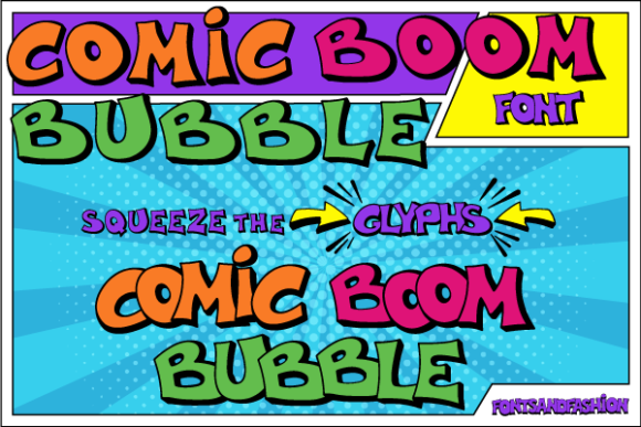 Comic Boom Bubble Font - Featured Image