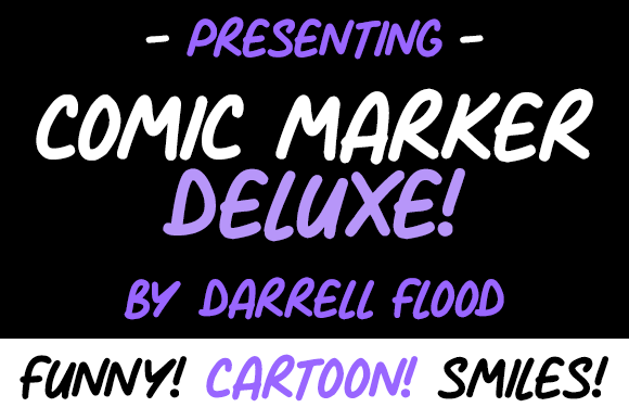 Comic Marker Deluxe Font - Featured Image
