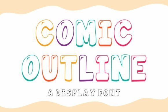 Comic Outline Font - Featured Image