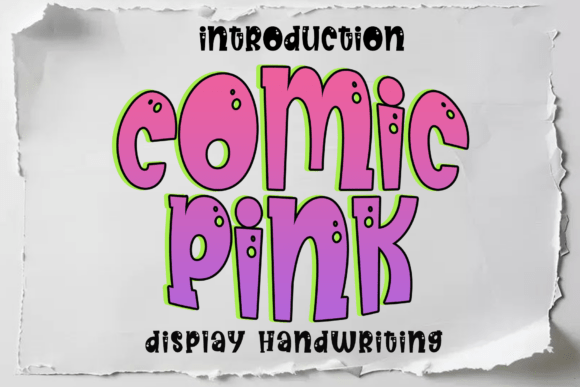 Comic Pink Font - Featured Image