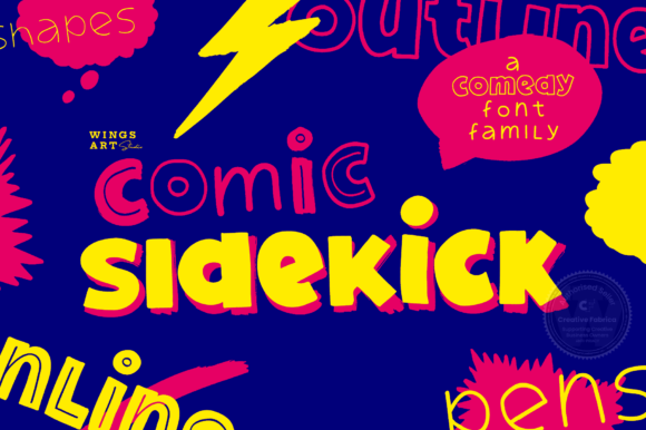 Comic Sidekick Font - Featured Image