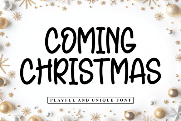 Coming Christmas Font - Featured Image