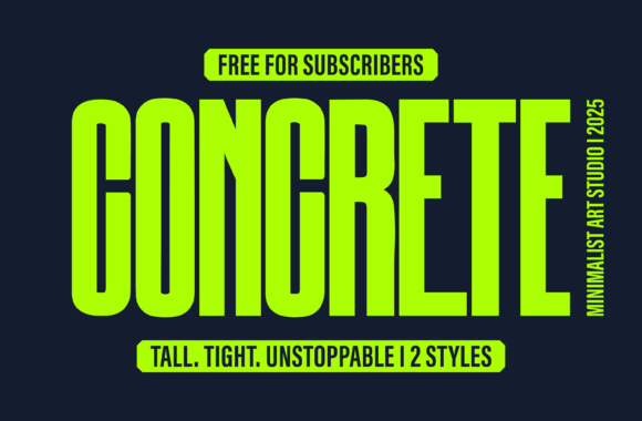Concrete Font - Featured Image