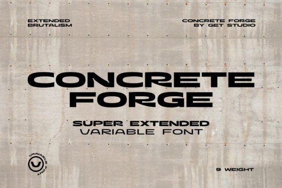 Concrete Forge Font - Featured Image